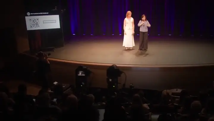 Snapshot at 0:32 from Jackie Wu's speaking video