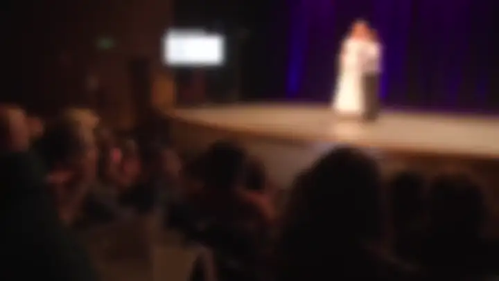Snapshot at 0:01 from Jackie Wu's speaking video