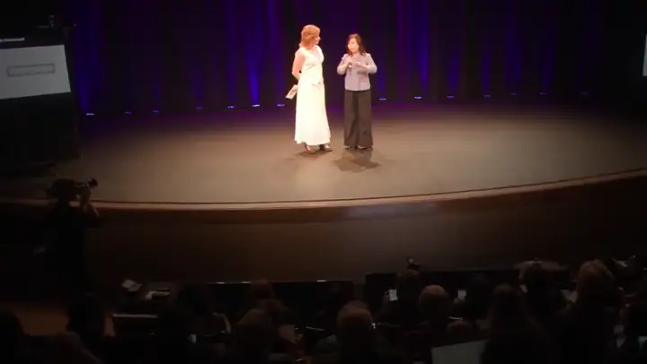 Snapshot at 0:18 from Jackie Wu's speaking video