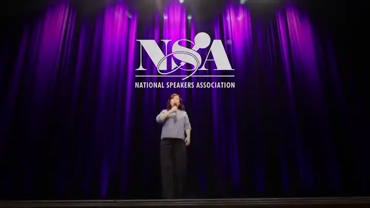 Snapshot at 0:08 from Jackie Wu's speaking video
