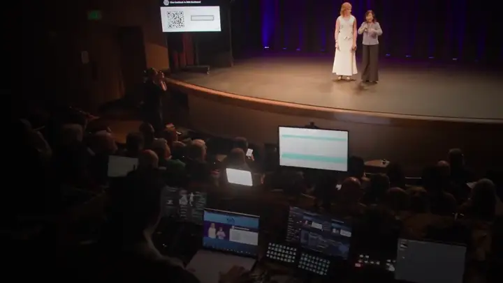 Snapshot at 0:37 from Jackie Wu's speaking video