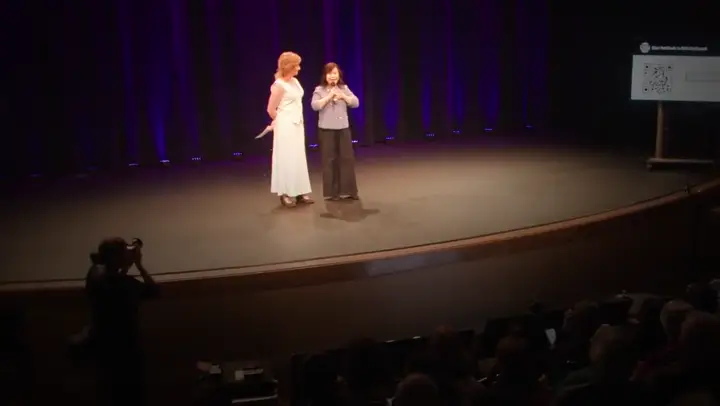 Snapshot at 0:23 from Jackie Wu's speaking video