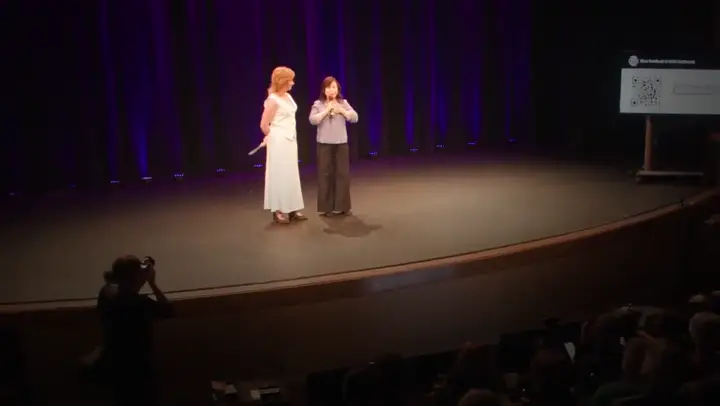 Snapshot at 0:24 from Jackie Wu's speaking video