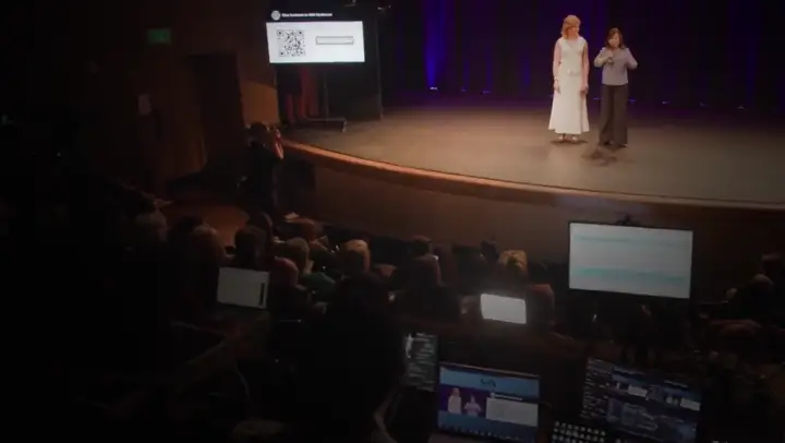 Snapshot at 0:39 from Jackie Wu's speaking video