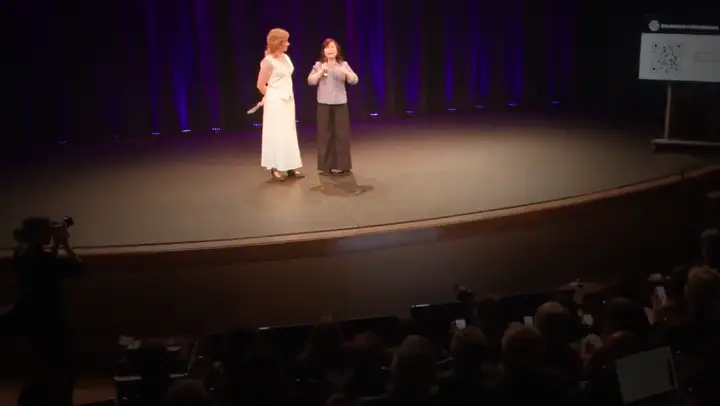 Snapshot at 0:21 from Jackie Wu's speaking video
