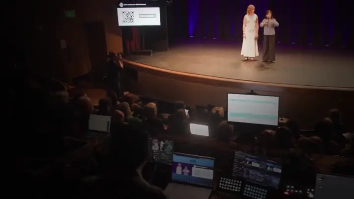 Snapshot at 0:38 from Jackie Wu's speaking video