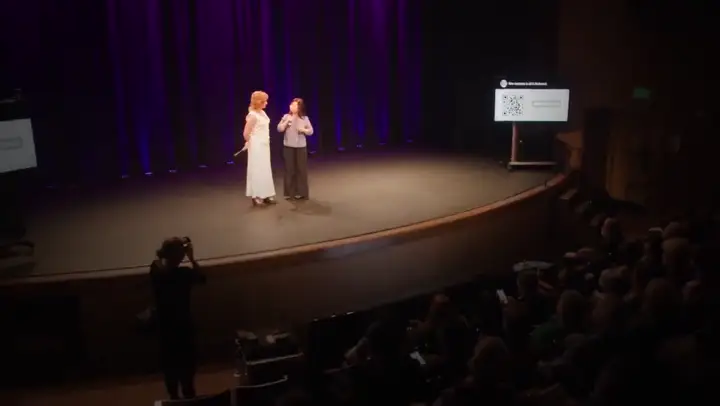 Snapshot at 0:05 from Jackie Wu's speaking video